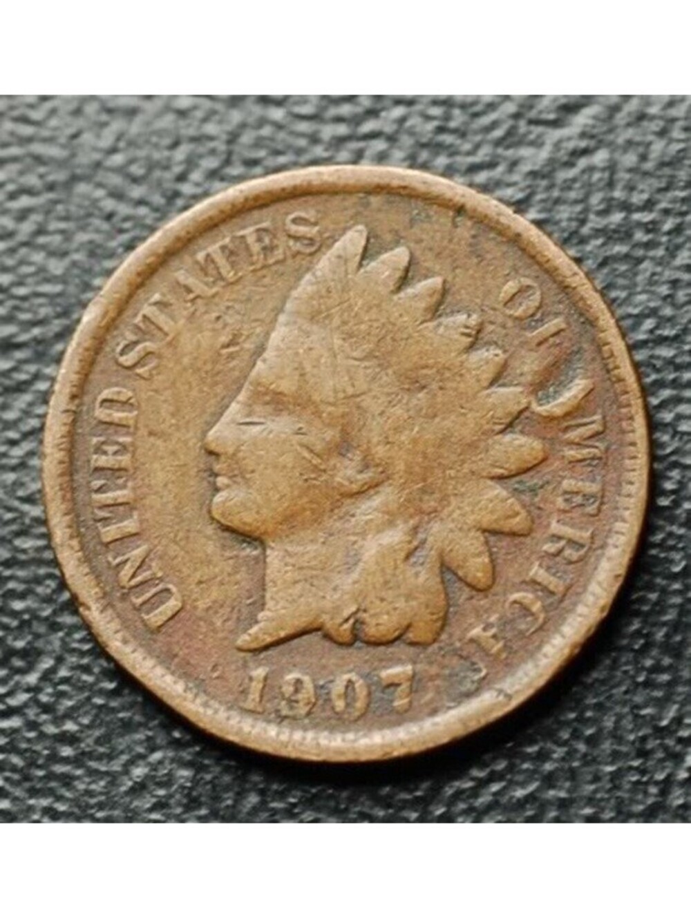 1907 Indian Head Cent Penny 1c -  P2331